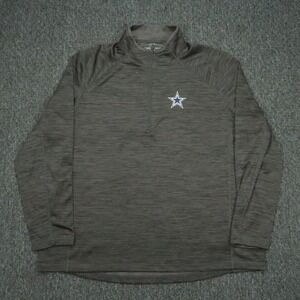 Dallas Cowboys Pullover Mens XXL Gray Vineyard Vines Performance Half Zip